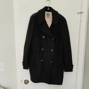 Gap Lined Charcoal Peacoat Jacket